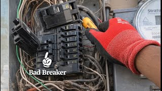 Replacing a Bad 100A Breaker LIVE Electrician Work in Macon GA