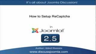 How to Setup reCAPTCHA in Joomla 2.5 Website