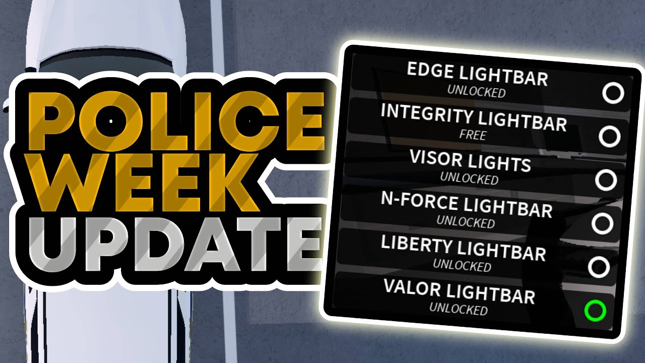 [FULL GUIDE] ALL NEW LIGHTBARS AND POLICE WEEK UPDATE! (Emergency ...