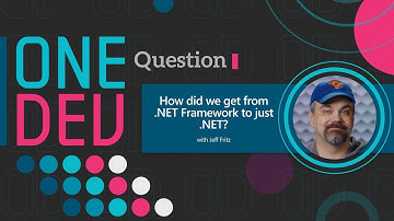 How did we get from .NET Framework to just .NET?