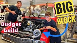 This thing is going to be SOO FAST! BIG BLOCK twin turbo fox body Fairmont engine install.