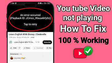 How to Fix YouTube "There was a problem while playing" | Playback ID Error Problem (2025)