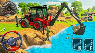 Powerful Mega Excavator Snow simulator gameplay! Android Driving Constrution gaming video screenshot 5