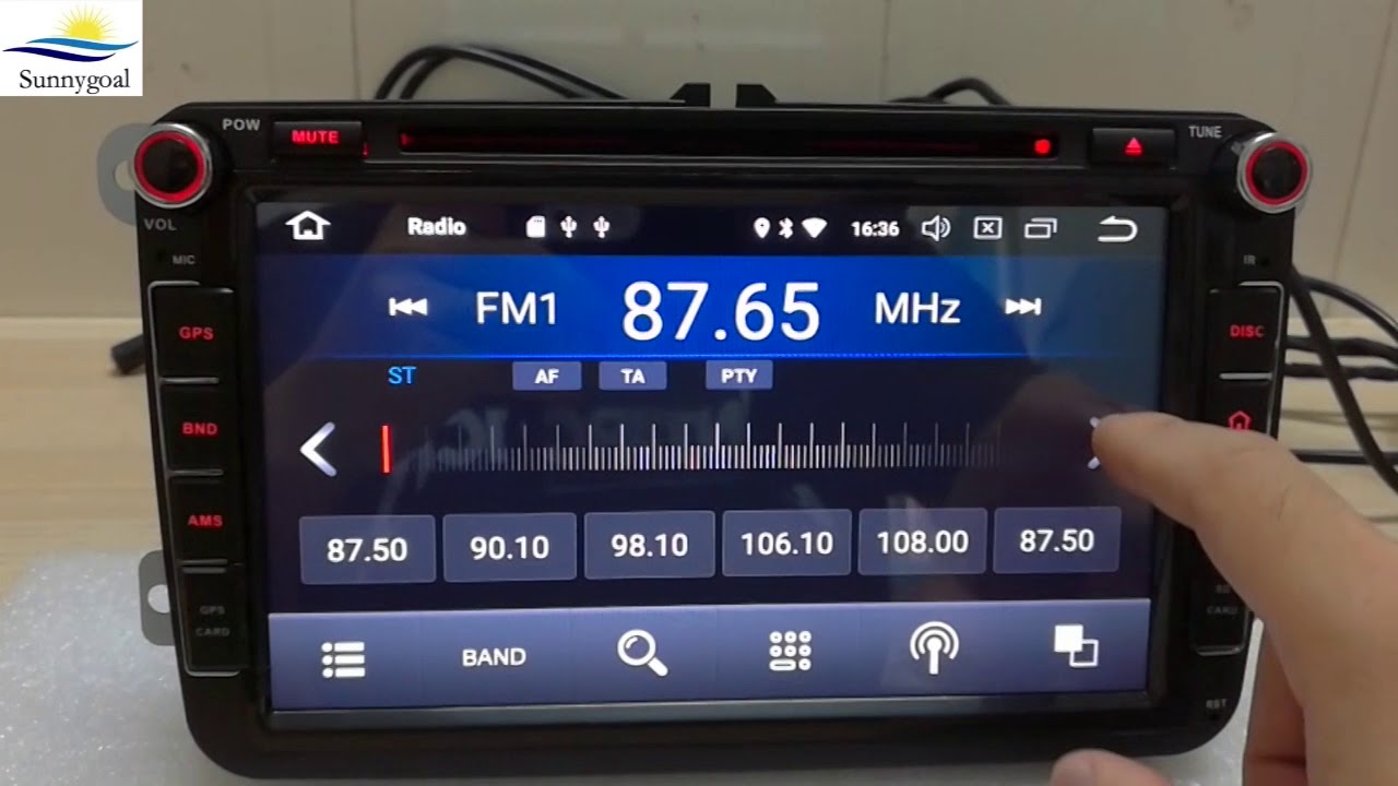 Test Android 8.1 os car radio for Volkswagen Magotan