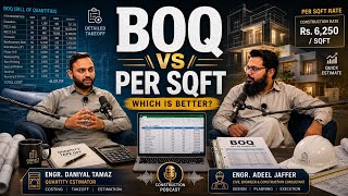 BOQ vs Per Sqft Rate in Construction | Construction Costing Podcast with Civil Engineer