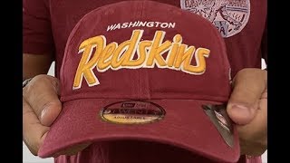 Washington Redskins RETRO-SCRIPT SNAPBACK Burgundy Hat by New Era
