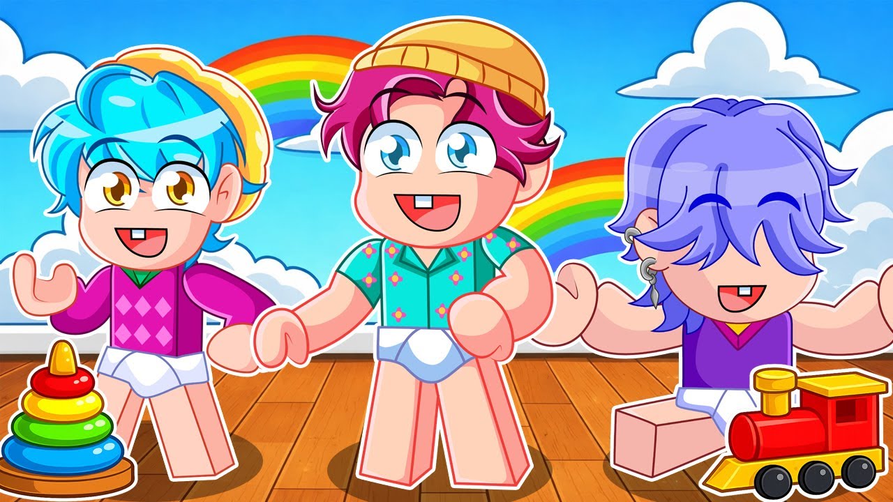 NOS CONVERTIMOS en UNA FAMILIA DE BEBES en Roblox | Kpop Demon Hunters