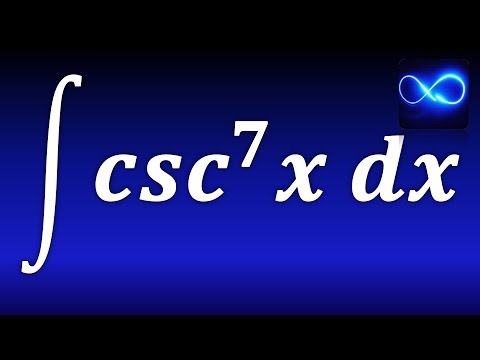 186. Integral of cosecant to the seventh, integral by parts. TRIGONOMETRIC. RESOLVED EXERCISE.