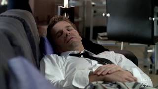 Bones 3x09 - Booth naps in Brennan's office