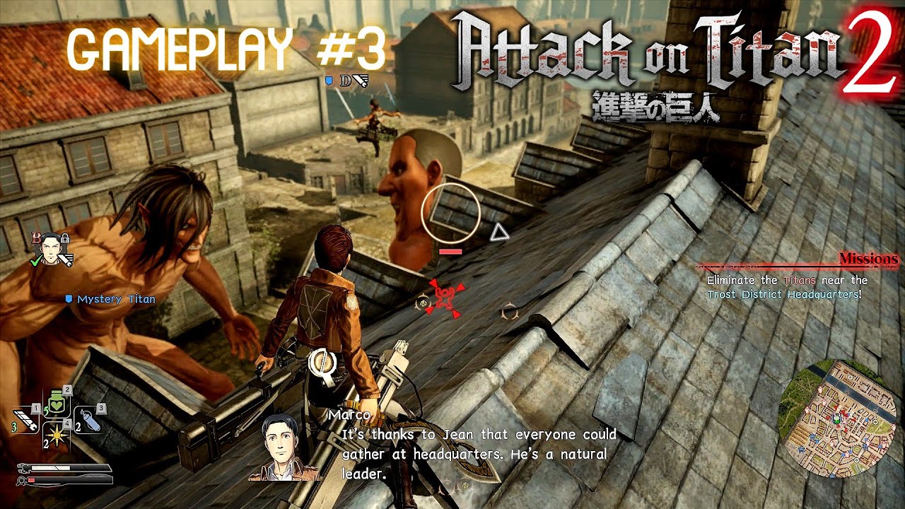 Titan Eren Saves Everyone | Dan Sama Plays Attack on Titan 2 - A.O.T.2 Gameplay #3 