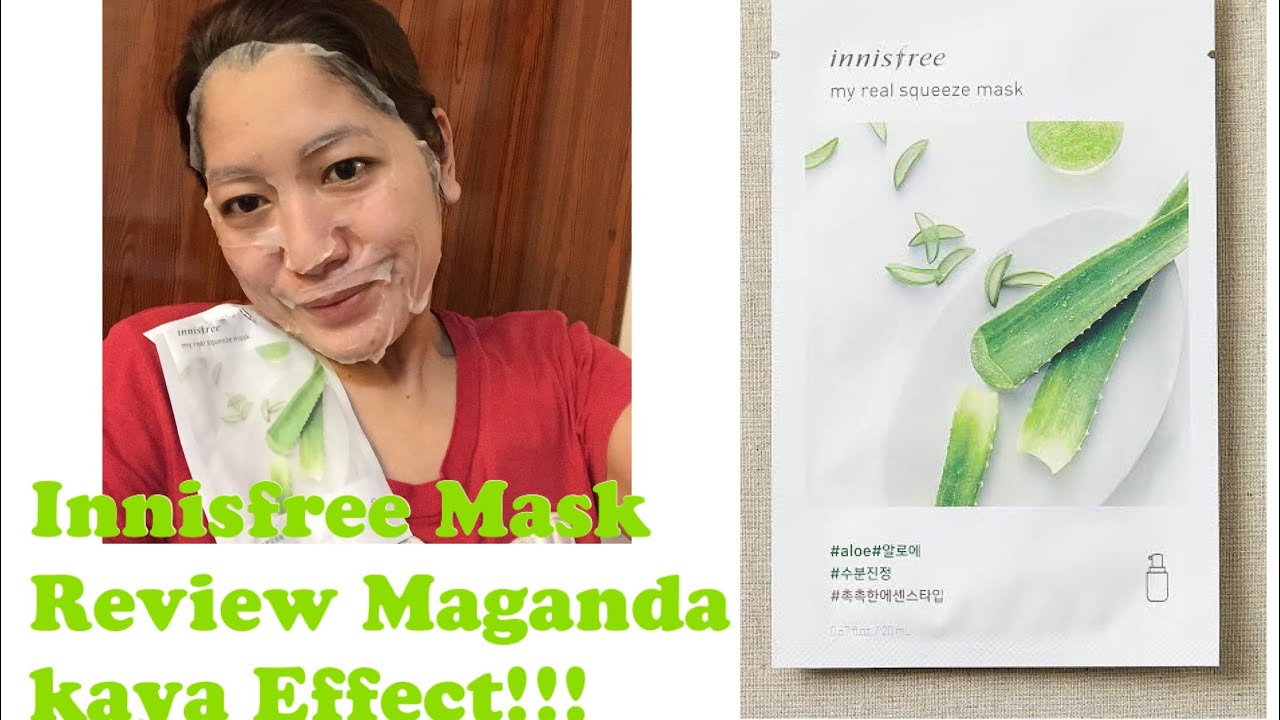 Innisfree Mask Aloe Vera ( Firstime ko gumamit bumilib kaya ako sa