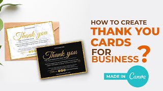 How to create thank you cards for business | Thank you cards using Canva screenshot 4