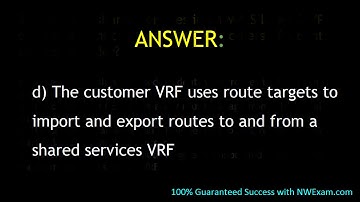 Cisco 350-501 Certification Exam Sample Questions and Answers