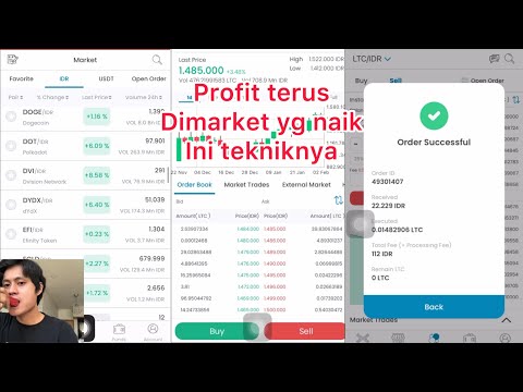 Cara beli kripto litecoin LTC di indodax modal 22 ribu biar selalu untung terus