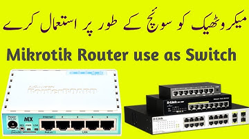 Mikrotik Use as Switch (bridging method) Tutorial 21 Urdu/Hindi