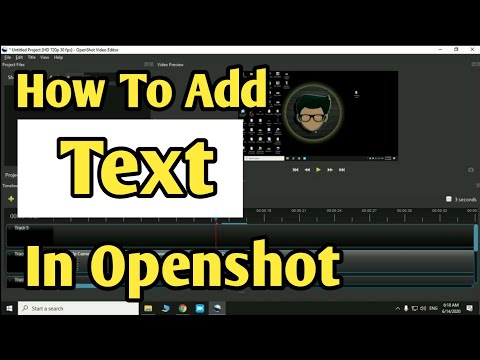 How To Add Text In Openshot | Openshot Text Animation | Add Text In Openshot | Add Text Openshot