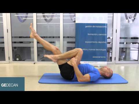 Ejercicio Pilates Estiramientos con una pierna (one leg stretch) ,ejercicios nivel básico Pilates
