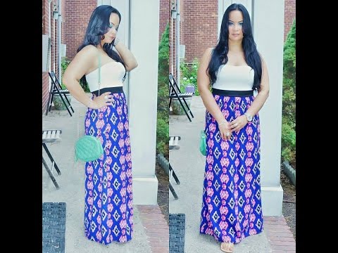 Strapless Colorblock Maxi Dress *Stylo 191♥