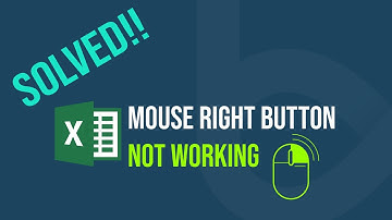 Excel right click not working