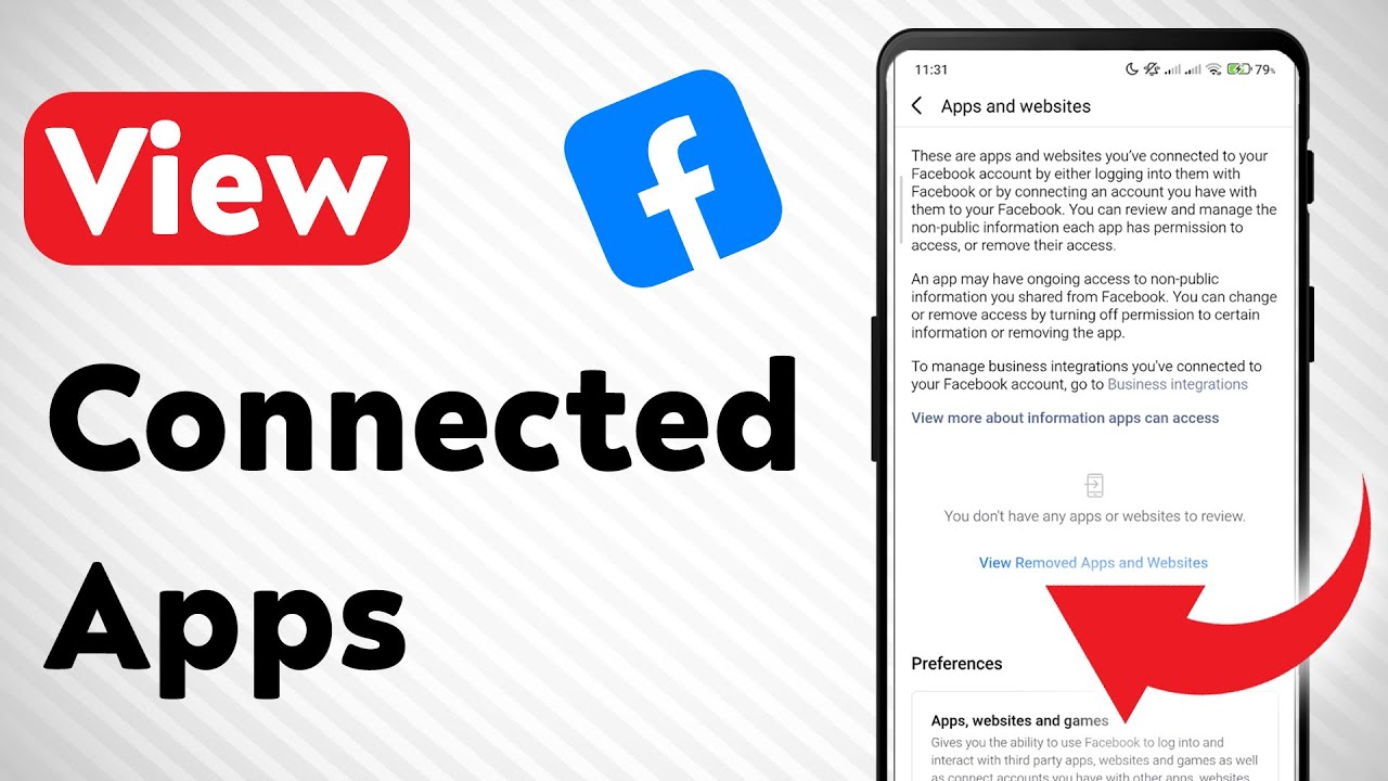 How To View Connected Apps On Facebook (Updated) - YouTube