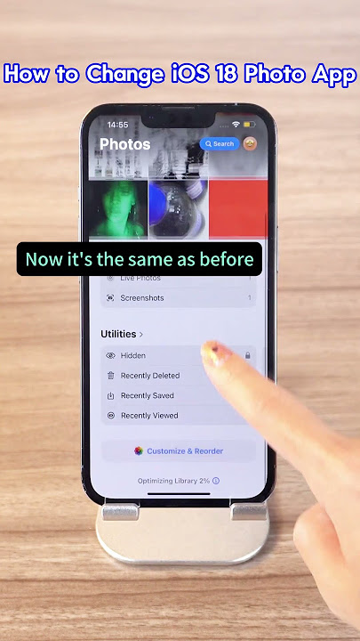How to Change the iOS 18 Photos App to the old version? Fix iOS 18 Photos App #ios18 #iphonetips