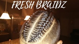 Top Knot Samurai Braids Mens Hairstyle