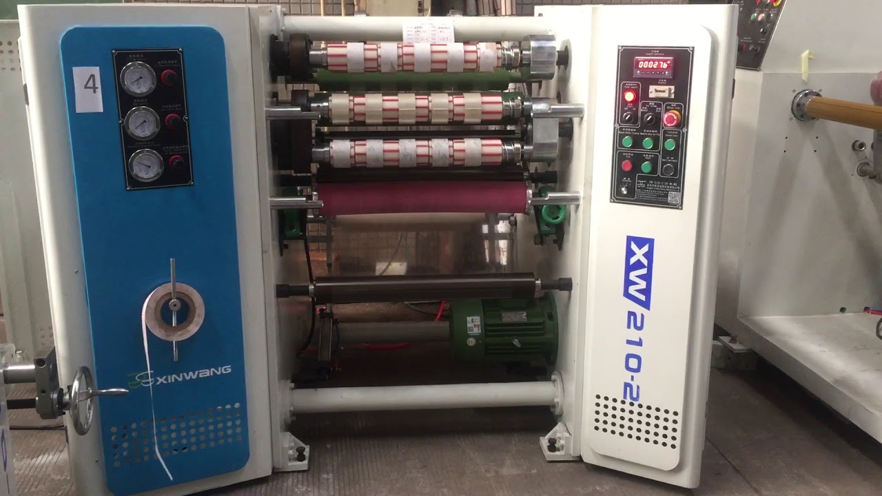 No.4 Mini Slitting Machine For Bopp Adheisve Tapes of 500mm Width to Real Roll