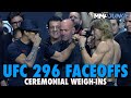 UFC 296 Full Fight Card Faceoffs From Ceremonial Weigh-Ins