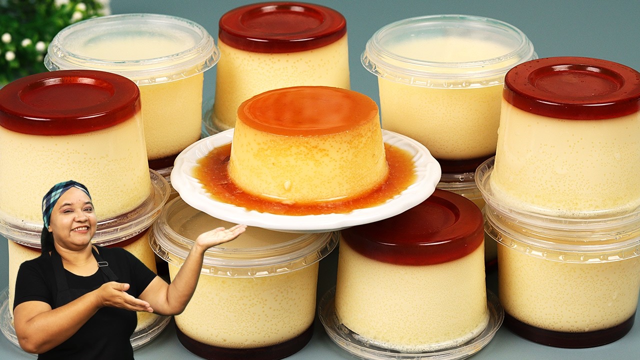 Sem Gelatina! PUDIM NO POTE de Leite Condensado CREMOSOS E FÁCIL – Ótimo para Vender!