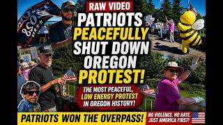 RAW VIDEO: Patriots PEACEFULLY Shut Down Oregon Protesters