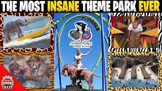 The Most INSANE Theme Park EVER Marine World Africa USA