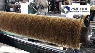 metal bristle brush rolls are used in brush machines for polishing