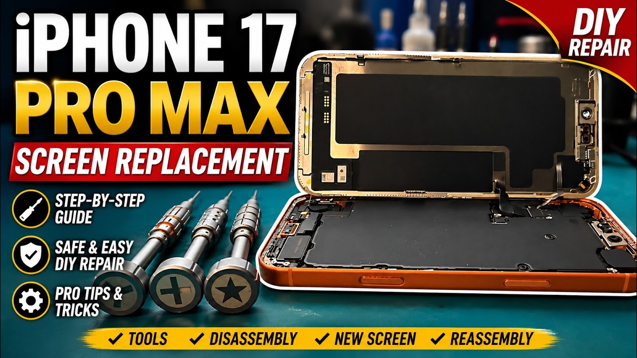 iPhone 17 Pro Max Screen Replacement Guide | Step-by-Step OLED