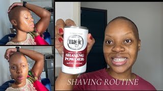 How to shave using Magic Shaving Powder/ South African YouTuber/ TK Hlongwane
