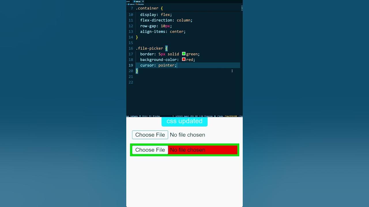 Day 47 of 45 Days CSS Challenge | ::-webkit-file-upload-button in CSS # ...