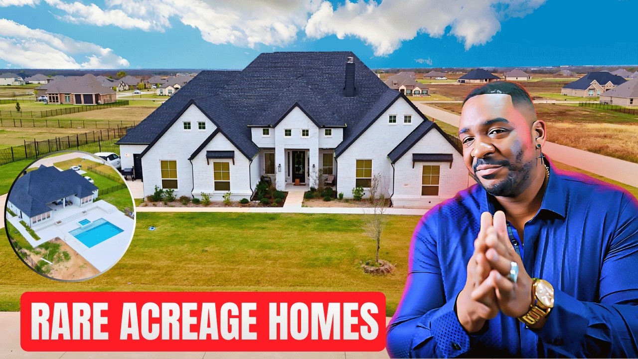 We Found RARE New Construction Homes for Sale on Acreage Near Dallas Texas