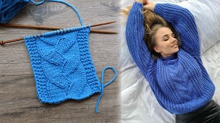 картинка: Плоская двойная коса спицами 🍫