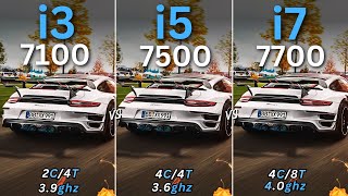 i3 7100 vs i5 7500 vs i7 7700 | Tested in Games (2025) | 1080p