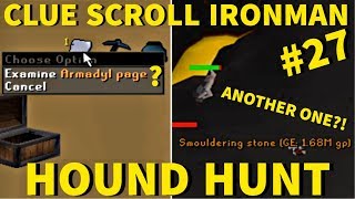 WE'RE SO CLOSE TO UNLOCKING ELITES! - Clue Scroll Ironman #27 (Hound Hunt)