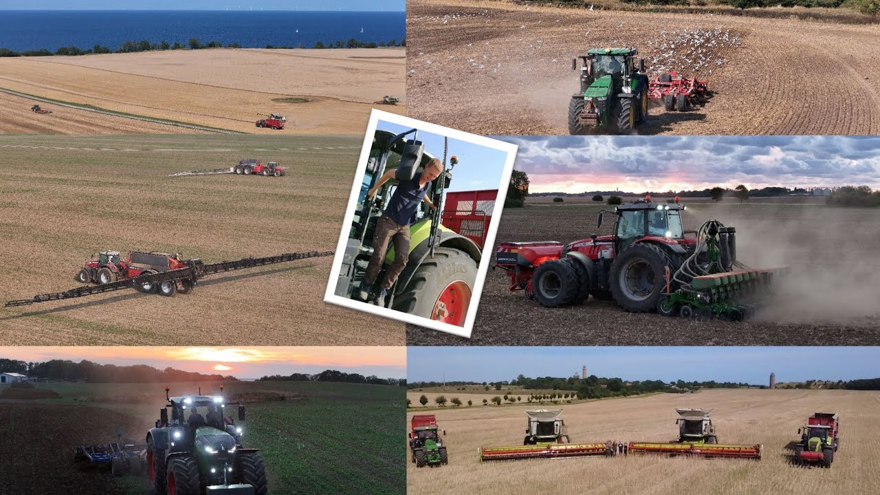 Помощники по сбору урожая на Рюгене🌅! - от Horsch XERIC 14FS- 48 м до 3x Claas Lexion - Gut Fernl...