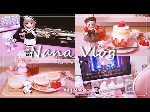 【vlog】ドル活・オタ活満喫おうち時間 | 小さな夢を叶える簡単お菓子作り🍰 | 人形と暮らす日常 (Doll Movie)