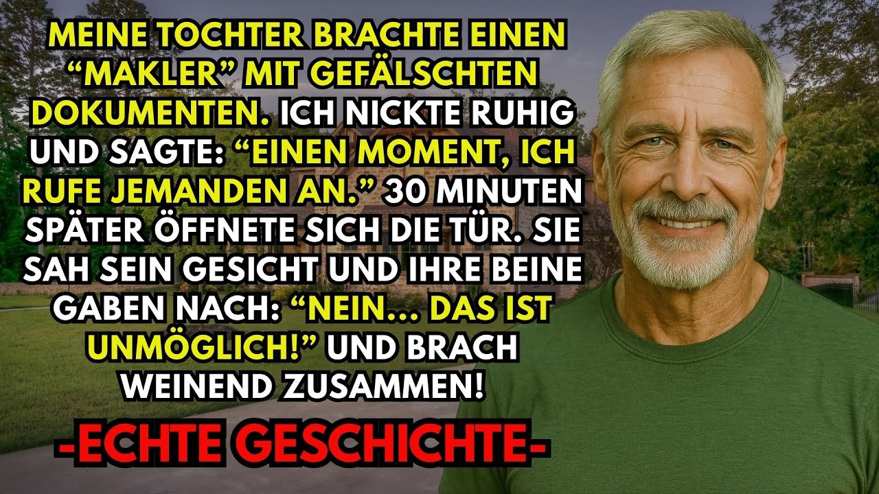 Meine Tochter wollte mein Haus stehlen. Doch sie ging verrückt, als sie sein Gesicht sah...