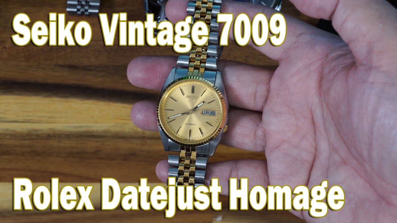Seiko 7009-3110, now a Vintage But so Rolex Homage! - YouTube