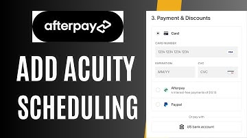 How to add afterpay to acuity scheduling