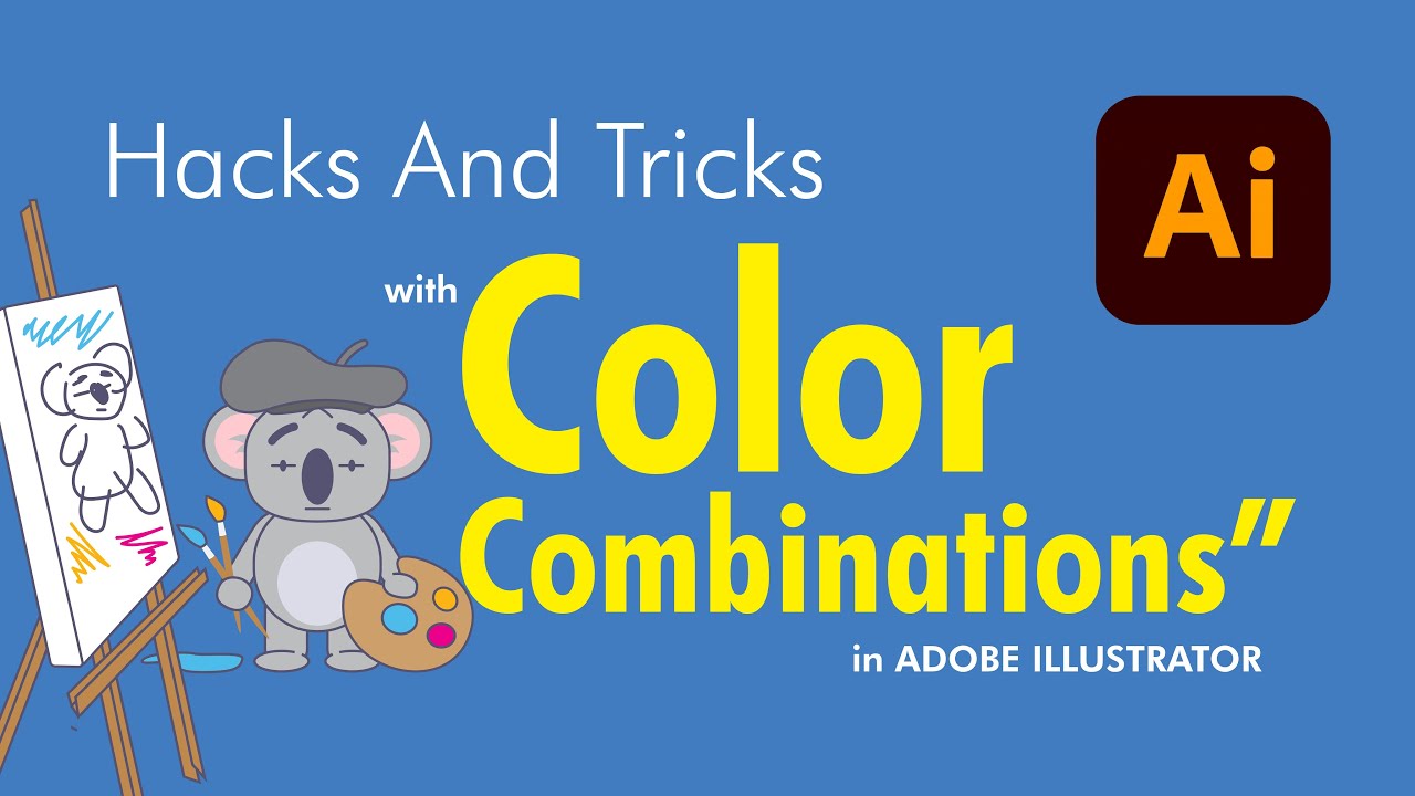 Hacks and Tricks with Color Combinations in Adobe Illustrator - YouTube