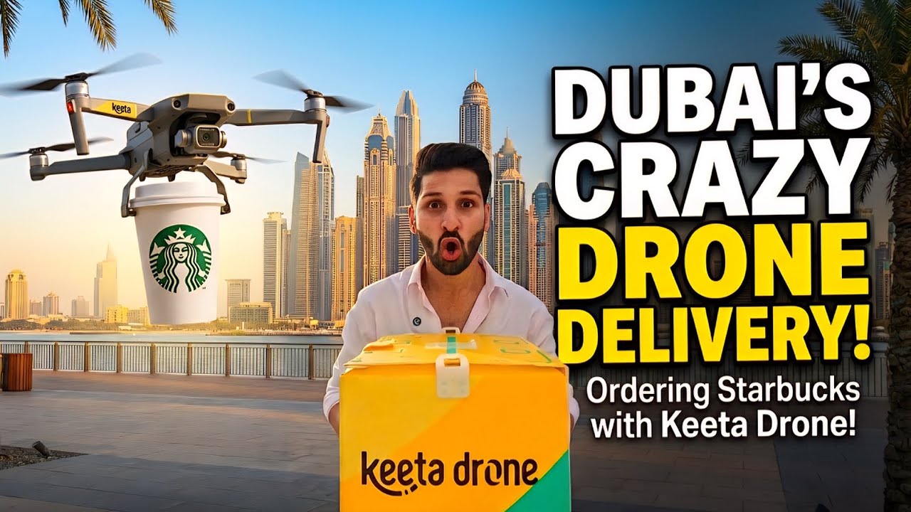 I ordered a Drone Delivery in Dubai |You Won’t Believe this! This is ...