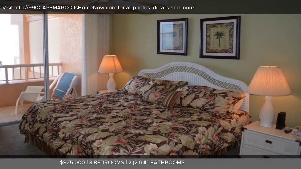 990 CAPE MARCO, MARCO ISLAND, FL Presented by Ted Busch.