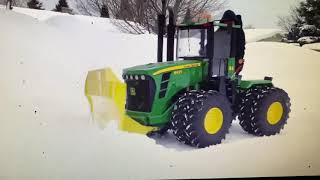 Miniature 12 Scale 9630 John Deere Articulating Tractor Plowing Our Back Yard