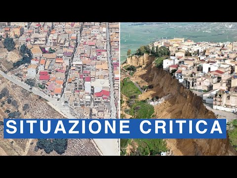 Video Frana Niscemi, la collina scende verso la piana di Gela. Ciciliano: «Situazione critica»