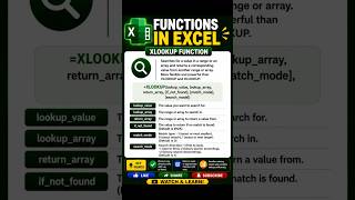 Easy &amp;  Smart Trick Example of Xlookup Formula in MS Excel.